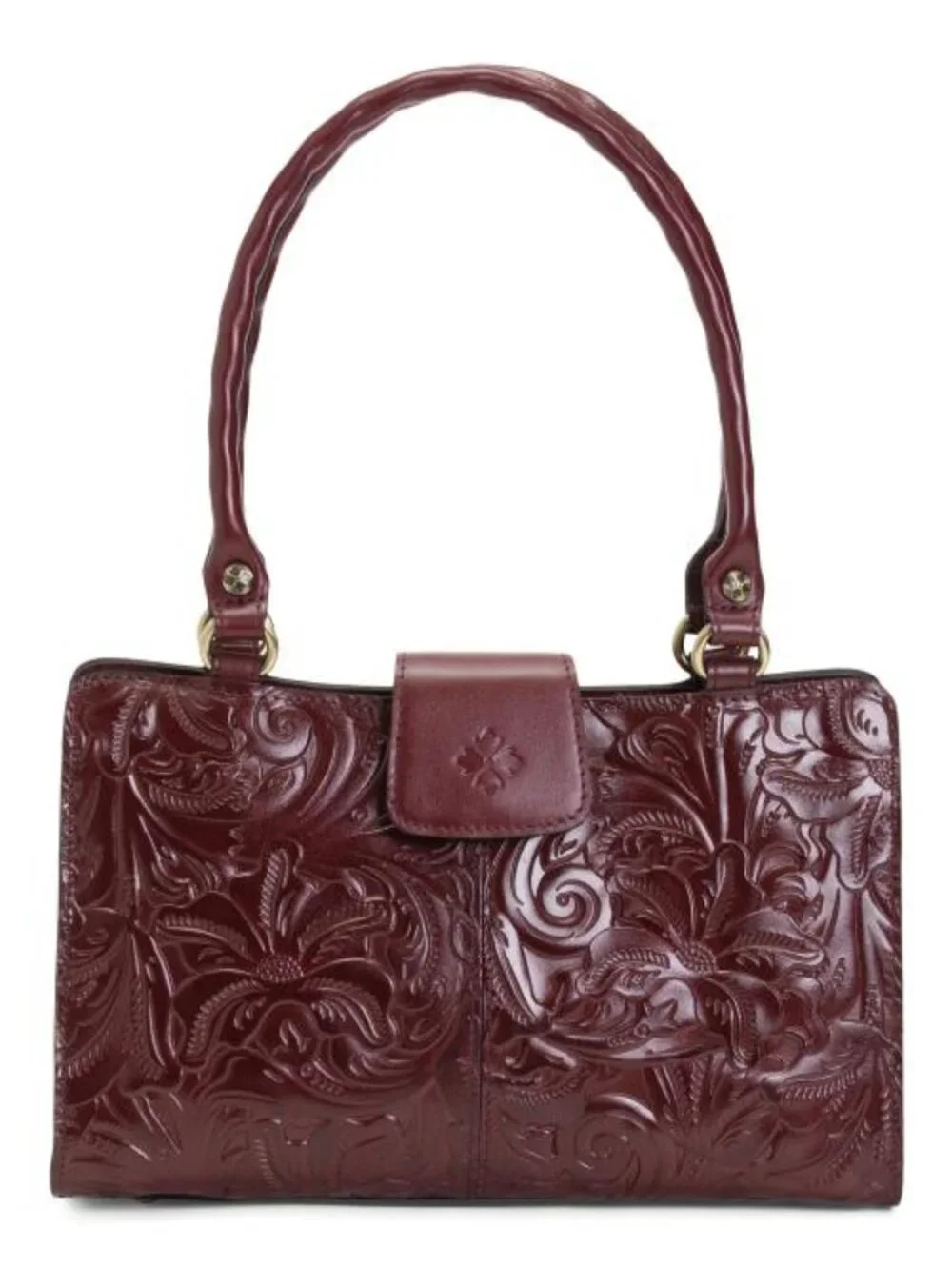 PATRICIA NASH Leather Rienzo Double Handle Satchel